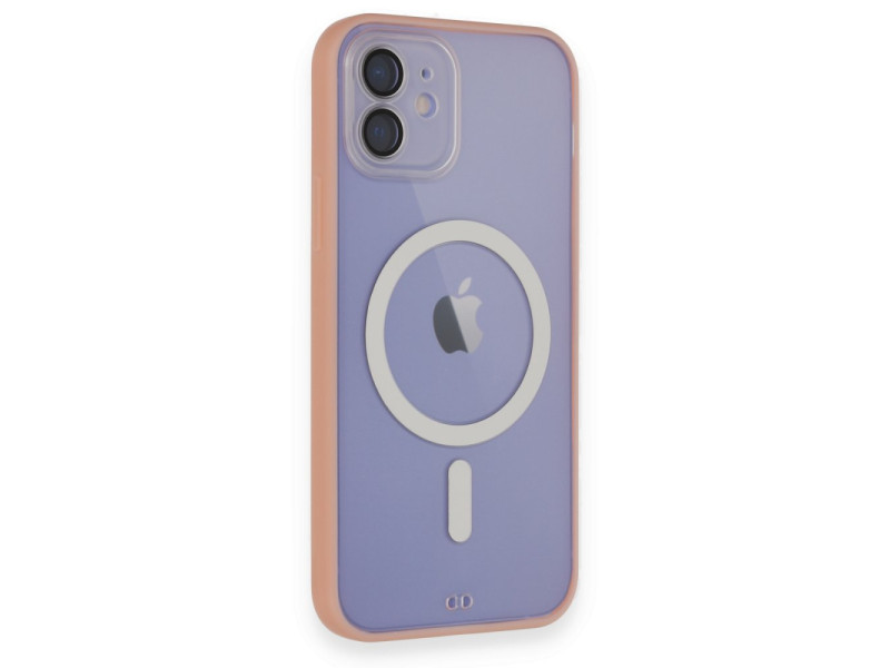 Newface iPhone 12 Kılıf Grand Magneticsafe Kapak - Pembe