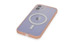 Newface iPhone 12 Kılıf Grand Magneticsafe Kapak - Pembe