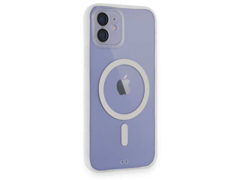 Newface iPhone 12 Kılıf Grand Magneticsafe Kapak - Şeffaf