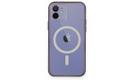 Newface iPhone 12 Kılıf Grand Magneticsafe Kapak - Siyah