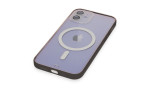 Newface iPhone 12 Kılıf Grand Magneticsafe Kapak - Siyah