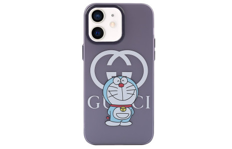 Newface iPhone 12 Kılıf Prada Desenli Kapak - Prada Mor - 3