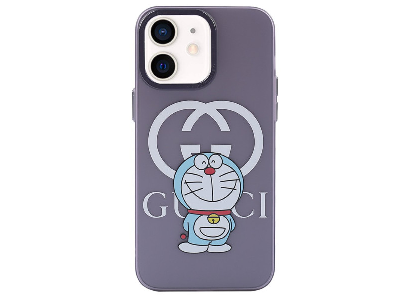 Newface iPhone 12 Kılıf Prada Desenli Kapak - Prada Mor - 3