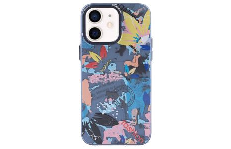 Newface iPhone 12 Kılıf Prada Desenli Kapak - Prada Pembe - 1
