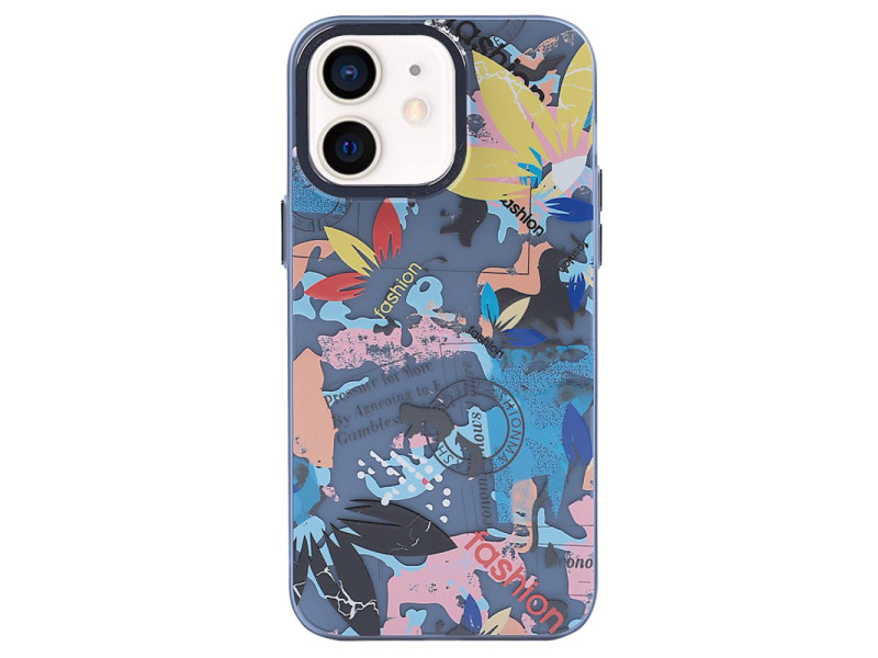 Newface iPhone 12 Kılıf Prada Desenli Kapak - Prada Pembe - 1