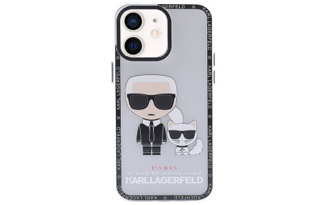 Newface iPhone 12 Kılıf Prada Desenli Kapak - Prada Şeffaf - 1