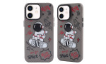 Newface iPhone 12 Kılıf Prada Desenli Kapak - Prada Siyah - 1