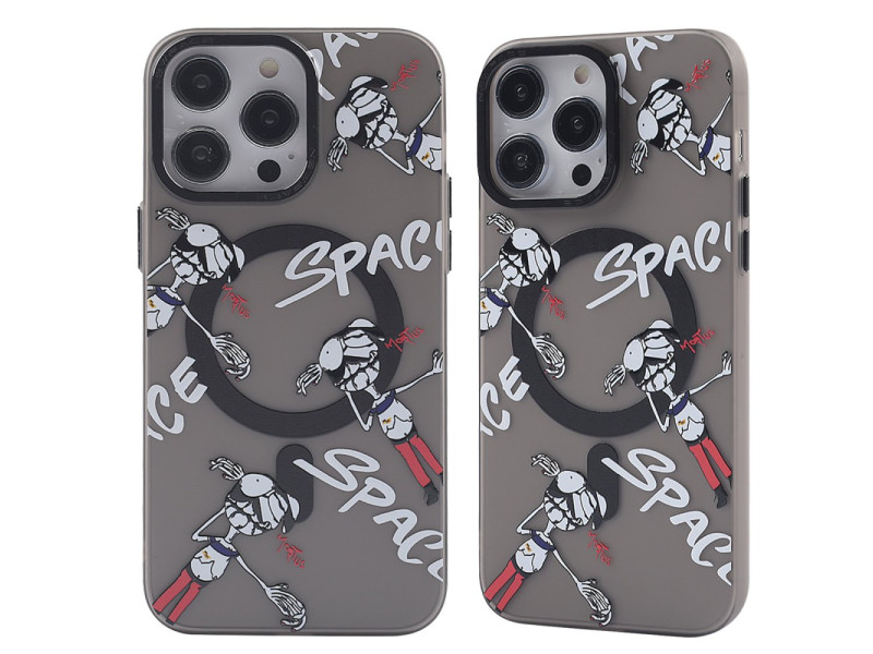 Newface iPhone 12 Pro Kılıf Apollo Magneticsafe Desenli Kapak - Apollo Siyah - 3