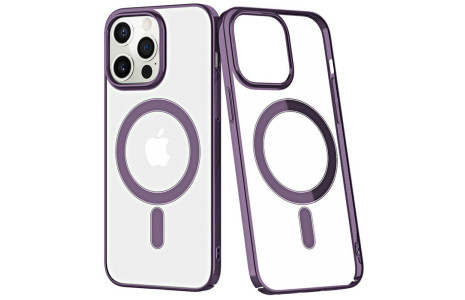 Newface iPhone 12 Pro Kılıf Element Magneticsafe Sert Kapak - Derin Mor