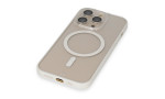 Newface iPhone 12 Pro Kılıf Grand Magneticsafe Kapak - Beyaz