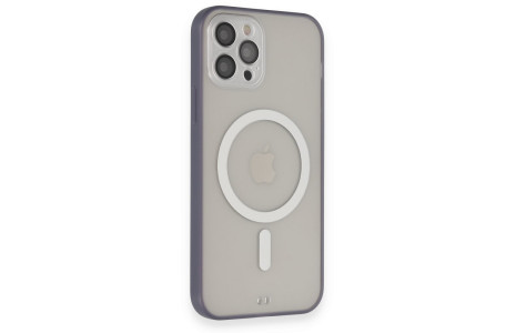 Newface iPhone 12 Pro Kılıf Grand Magneticsafe Kapak - Mor