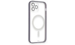 Newface iPhone 12 Pro Kılıf Grand Magneticsafe Kapak - Mor