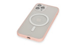 Newface iPhone 12 Pro Kılıf Grand Magneticsafe Kapak - Pembe