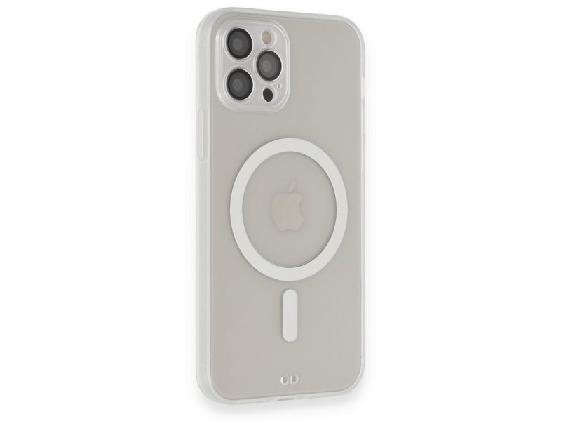 Newface iPhone 12 Pro Kılıf Grand Magneticsafe Kapak - Şeffaf