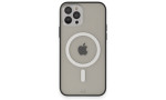 Newface iPhone 12 Pro Kılıf Grand Magneticsafe Kapak - Siyah