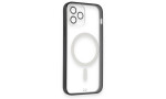 Newface iPhone 12 Pro Kılıf Grand Magneticsafe Kapak - Siyah