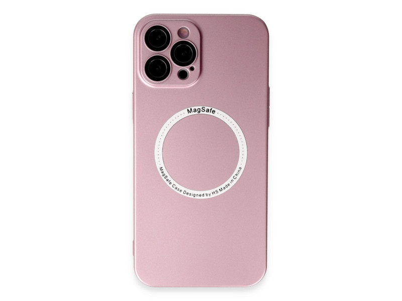 Newface iPhone 12 Pro Kılıf Jack Magneticsafe Lens Silikon - Rose Gold