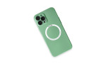 Newface iPhone 12 Pro Kılıf Jack Magneticsafe Lens Silikon - Yeşil