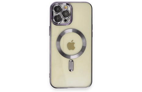 Newface iPhone 12 Pro Kılıf Kross Magneticsafe Kapak - Mor