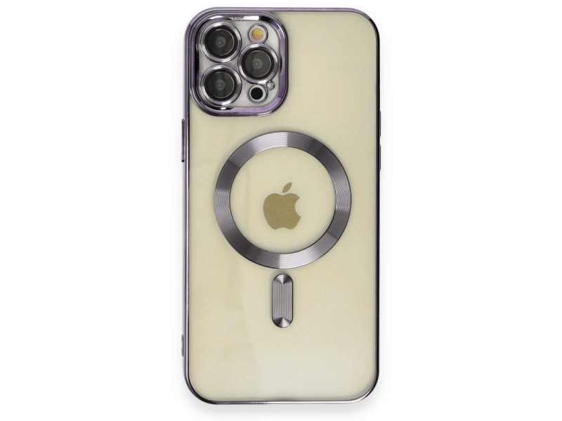 Newface iPhone 12 Pro Kılıf Kross Magneticsafe Kapak - Mor