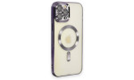 Newface iPhone 12 Pro Kılıf Kross Magneticsafe Kapak - Mor