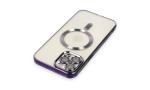 Newface iPhone 12 Pro Kılıf Kross Magneticsafe Kapak - Mor