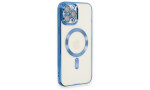 Newface iPhone 12 Pro Kılıf Kross Magneticsafe Kapak - Sierra Blue