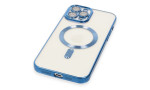 Newface iPhone 12 Pro Kılıf Kross Magneticsafe Kapak - Sierra Blue