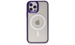 Newface iPhone 12 Pro Kılıf Room Magneticsafe Silikon - Derin Mor