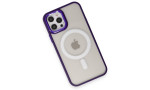 Newface iPhone 12 Pro Kılıf Room Magneticsafe Silikon - Derin Mor