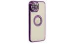 Newface iPhone 12 Pro Kılıf Slot Silikon - Mor