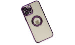 Newface iPhone 12 Pro Kılıf Slot Silikon - Mor
