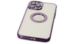 Newface iPhone 12 Pro Kılıf Slot Silikon - Mor