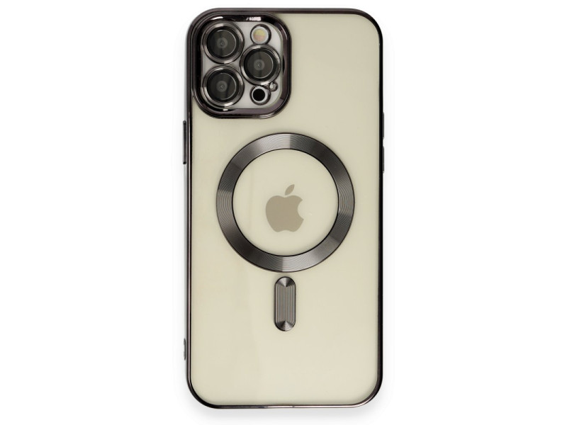Newface iPhone 12 Pro Max Kılıf Kross Magneticsafe Kapak - Siyah
