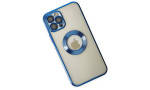 Newface iPhone 12 Pro Max Kılıf Slot Silikon - Mavi