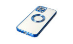 Newface iPhone 12 Pro Max Kılıf Slot Silikon - Mavi