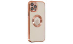 Newface iPhone 12 Pro Max Kılıf Slot Silikon - Rose Gold