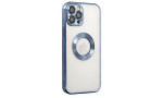 Newface iPhone 12 Pro Max Kılıf Slot Silikon - Sierra Blue