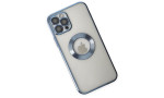 Newface iPhone 12 Pro Max Kılıf Slot Silikon - Sierra Blue