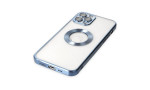 Newface iPhone 12 Pro Max Kılıf Slot Silikon - Sierra Blue