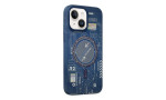 Newface iPhone 13 Kılıf Fosforlu Metal Slim Magneticsafe Kapak - Mavi