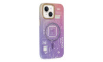 Newface iPhone 13 Kılıf Fosforlu Metal Slim Magneticsafe Kapak - Mor