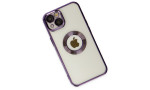 Newface iPhone 13 Kılıf Slot Silikon - Mor