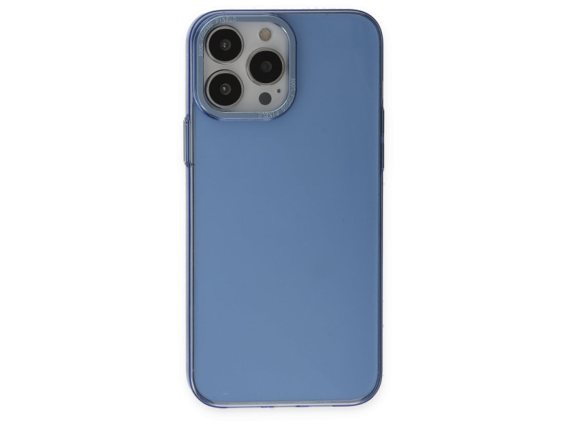Newface iPhone 13 Pro Kılıf Anka PC Sert Metal Kapak - Mavi