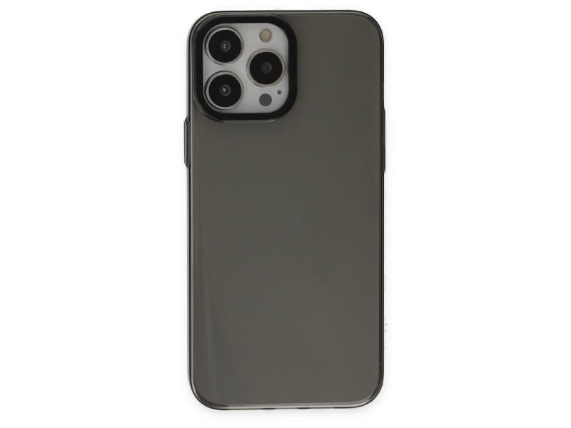 Newface iPhone 13 Pro Kılıf Anka PC Sert Metal Kapak - Siyah