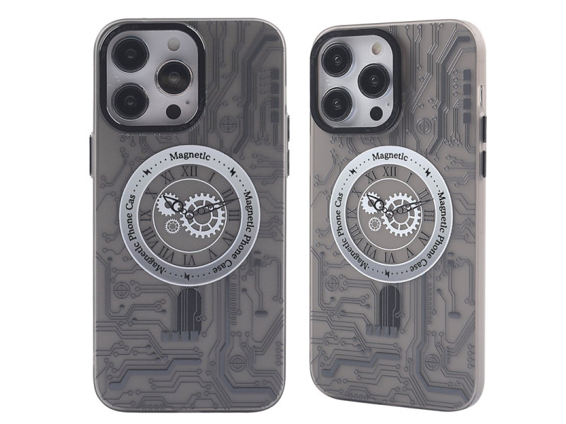 Newface iPhone 13 Pro Kılıf Apollo Magneticsafe Desenli Kapak - Apollo Siyah - 1