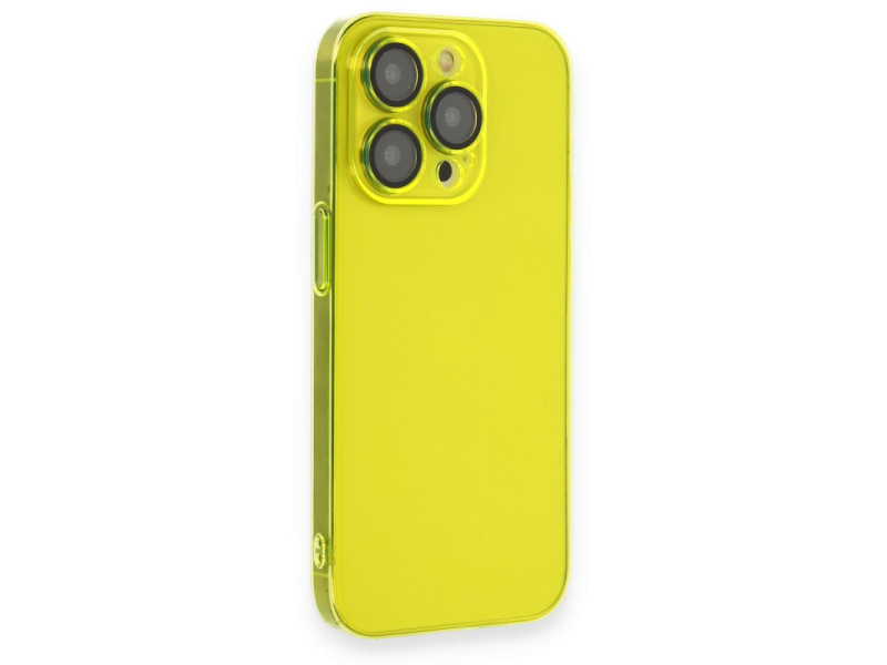 Newface iPhone 13 Pro Kılıf Armada Lensli Kapak - Sarı