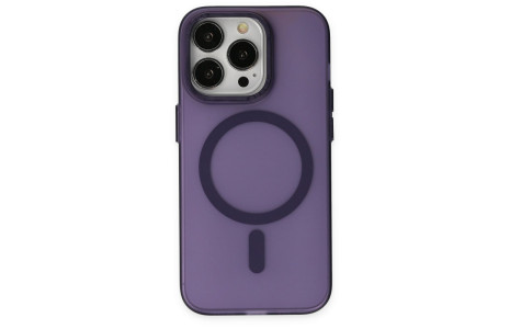 Newface iPhone 13 Pro Kılıf Lodos Magneticsafe Mat Kapak - Mor