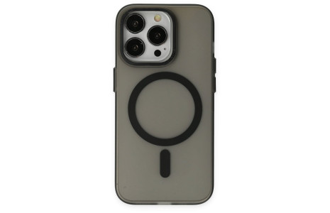 Newface iPhone 13 Pro Kılıf Lodos Magneticsafe Mat Kapak - Siyah