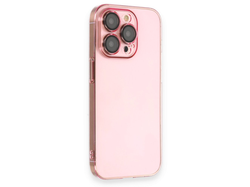 Newface iPhone 13 Pro Max Kılıf Armada Lensli Kapak - Rose Gold